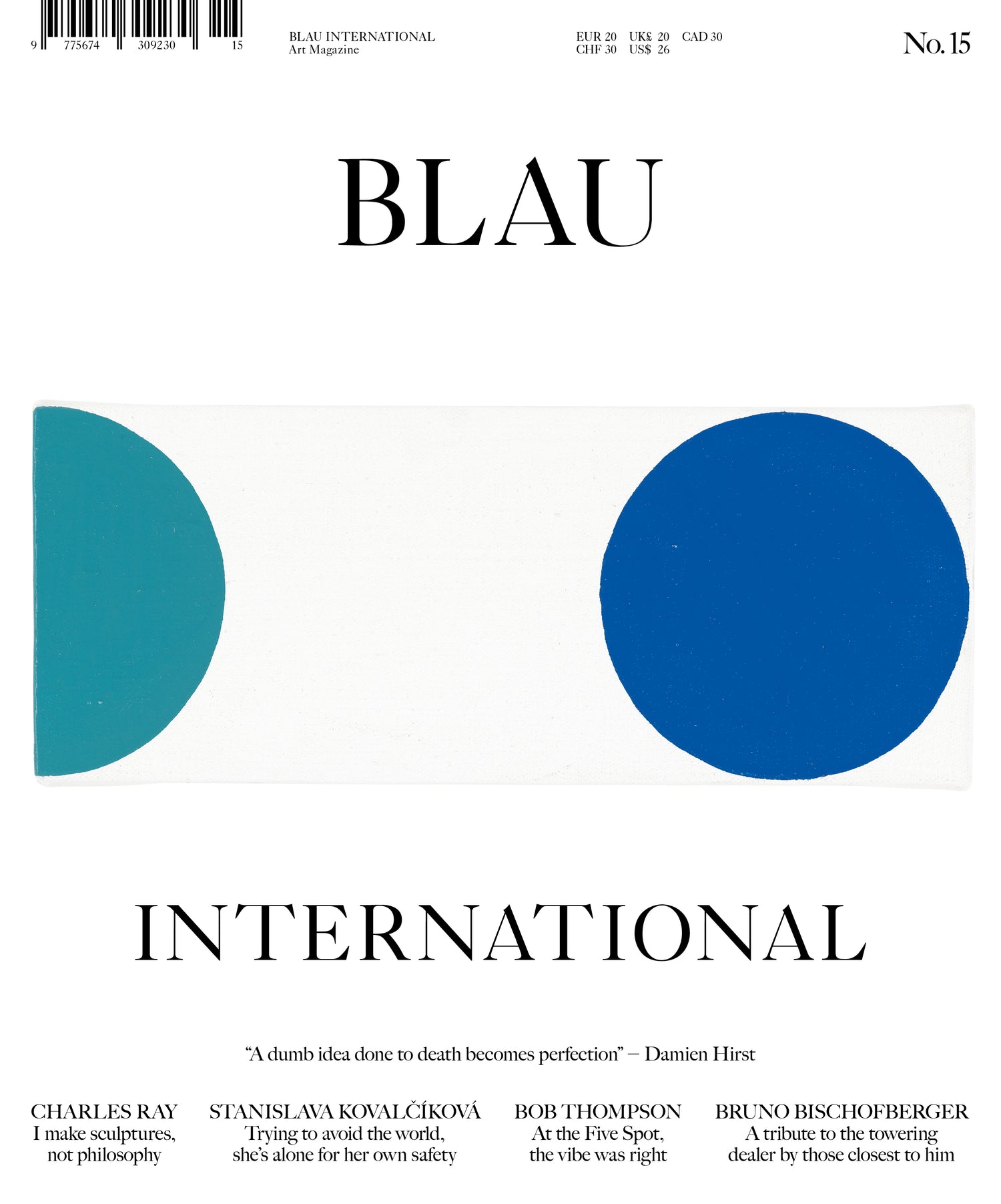 Blau International No. 15 – Damien Hirst Cover