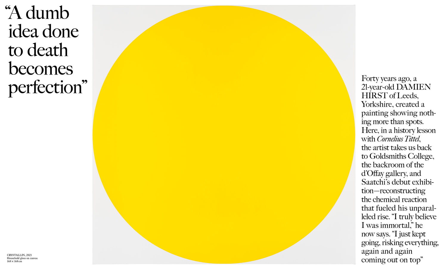 Blau International No. 15 – Damien Hirst Cover